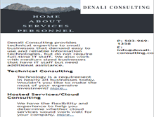 Tablet Screenshot of denali-consulting.com